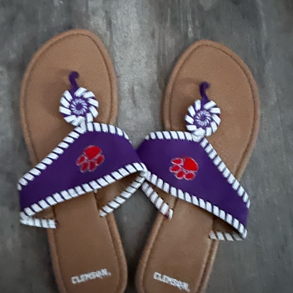 Clemson Flip Flops XL